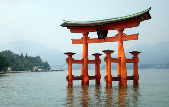 Itsukushima shrine in Japan